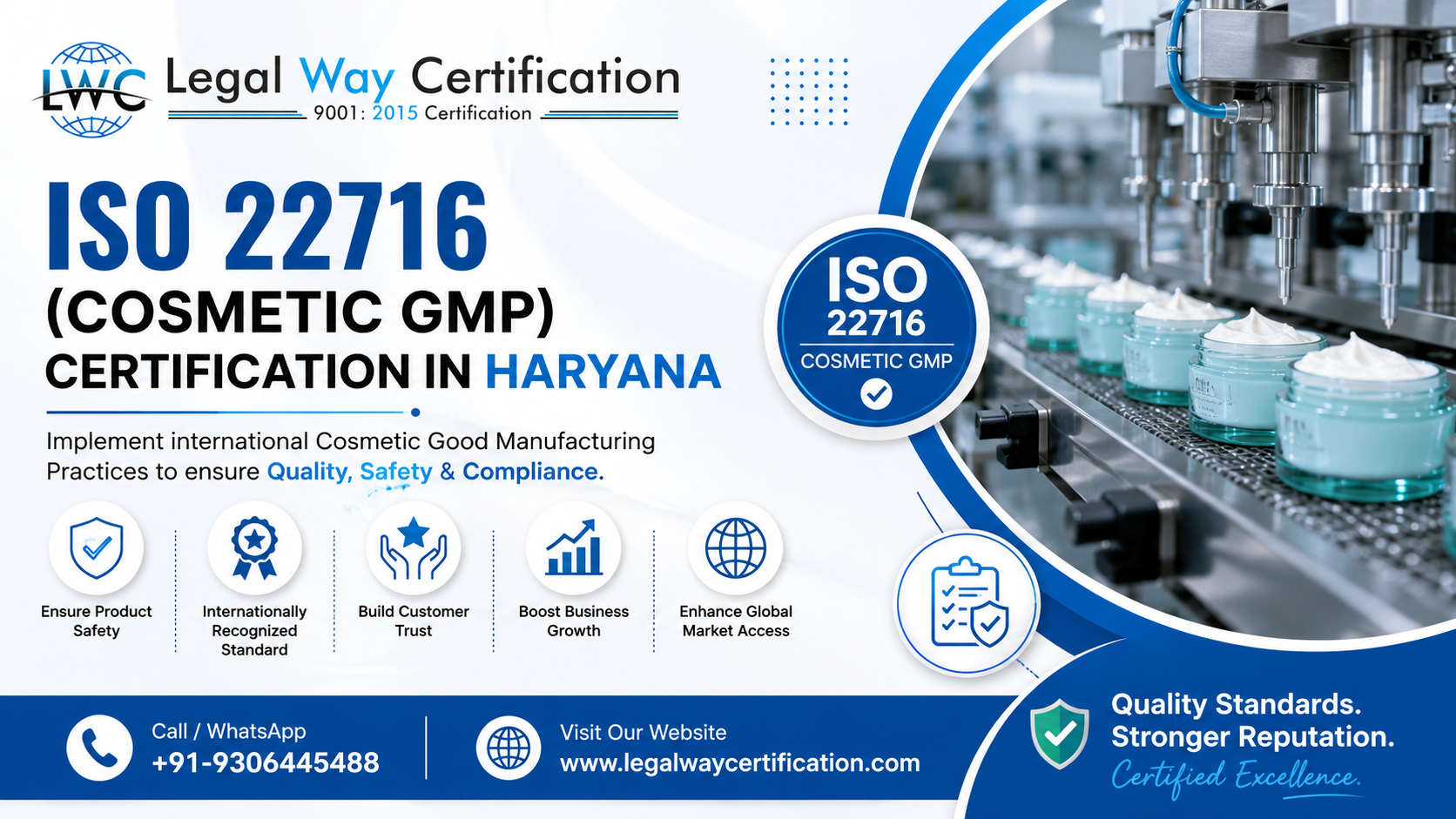 ISO 22716 Cosmetic GMP Certification in Haryana